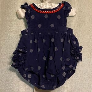 Cat and Jack baby girl onesie Red, White, & Blue